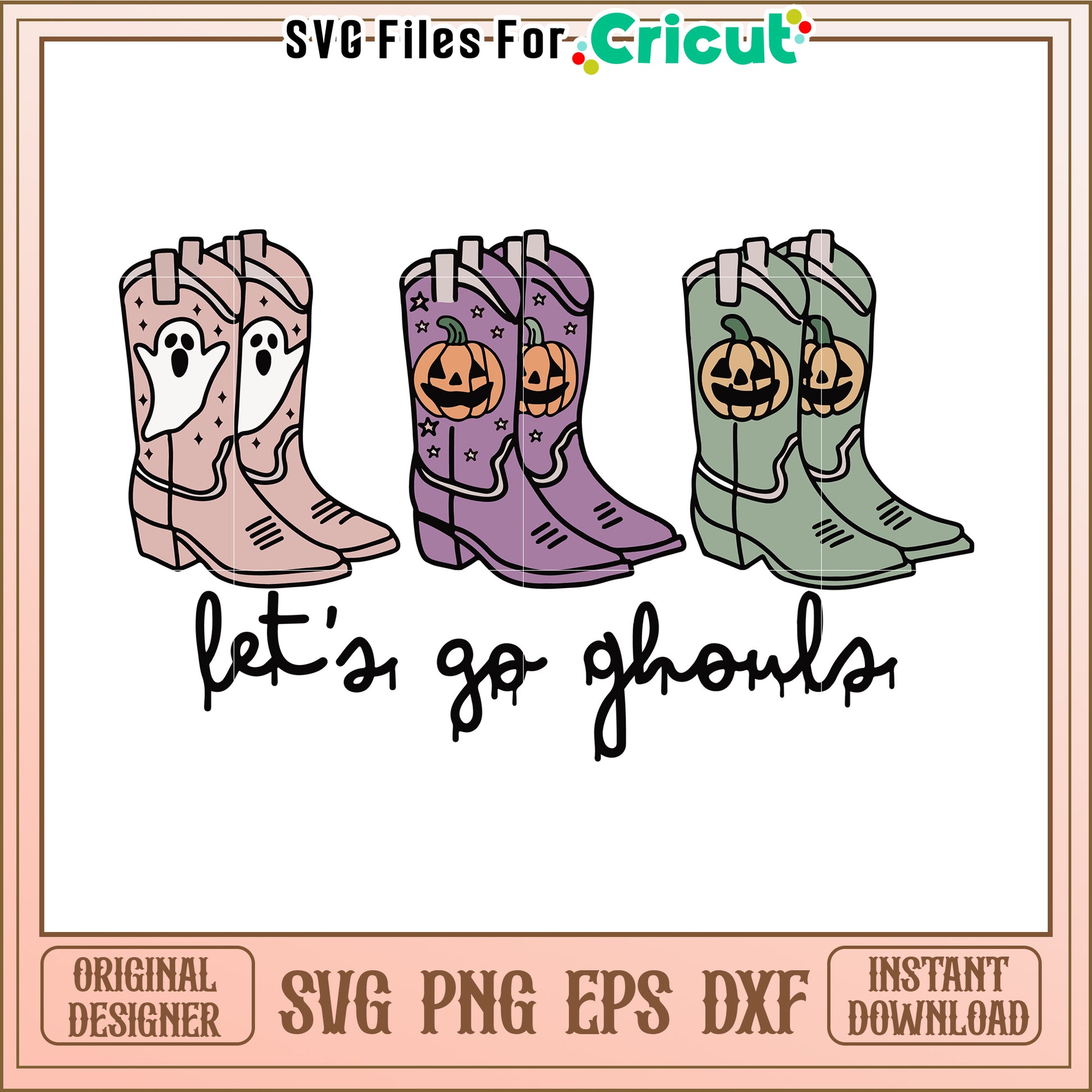 Let's go ghoul svg, halloween cartoons svg, halloween svg