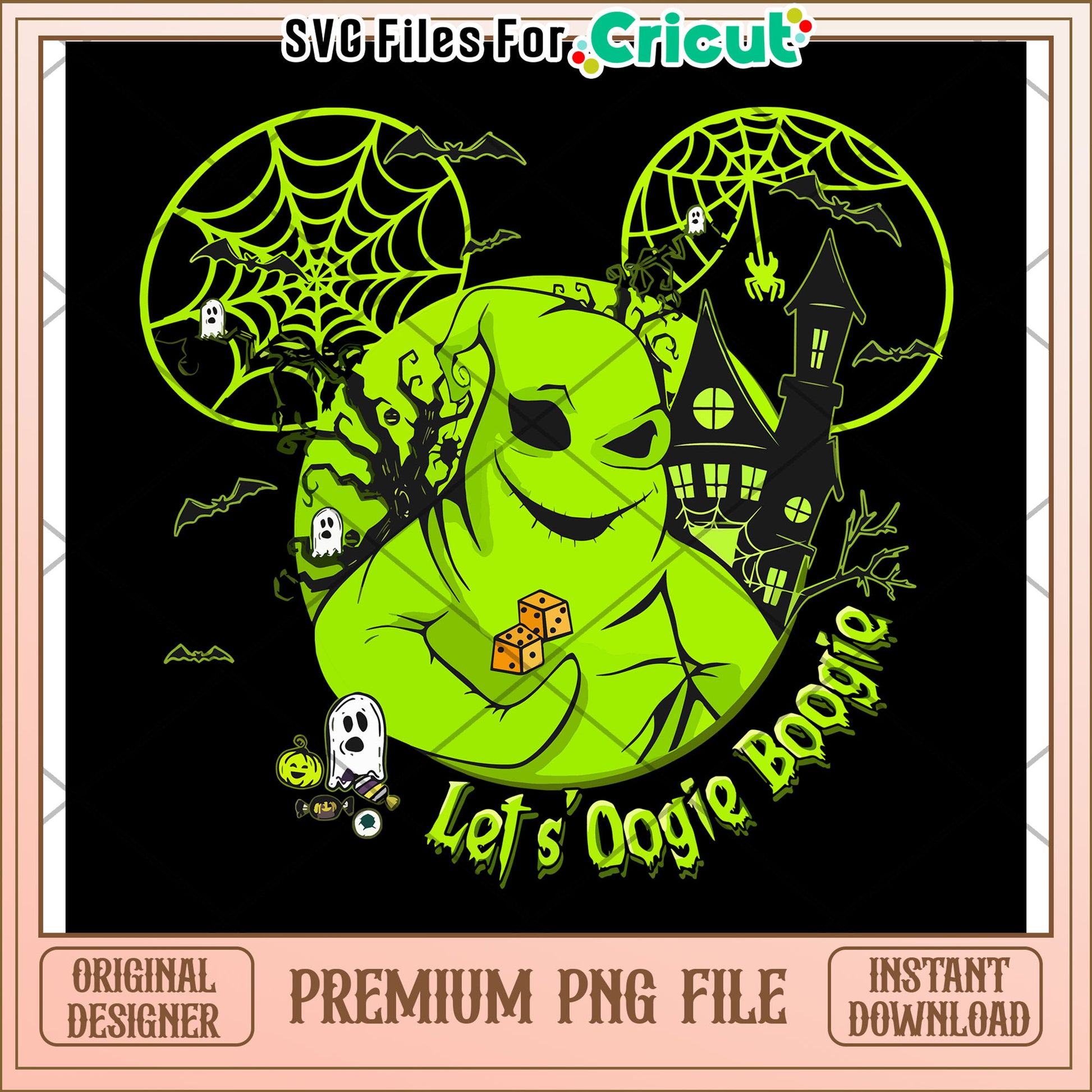 Let's oogie boogie png, halloween cartoon png, halloween nightmare png