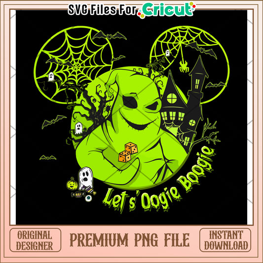 Let's oogie boogie png, halloween cartoon png, halloween nightmare png