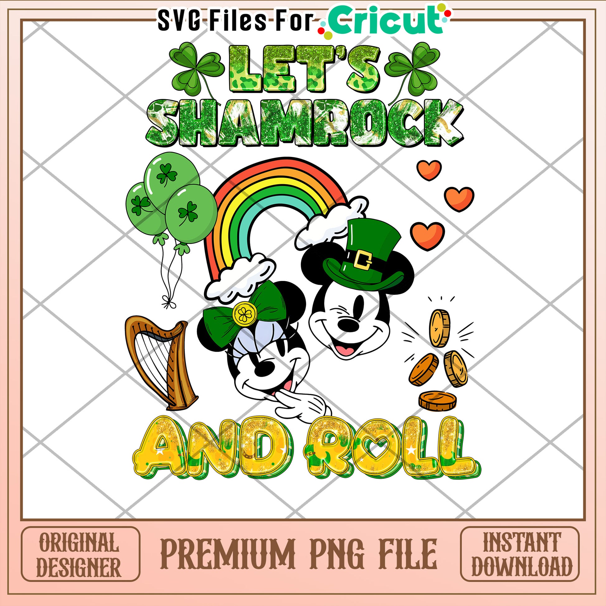 Lets Shamrock And Roll PNG
