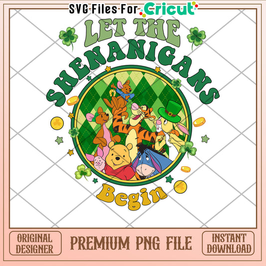 Let the Shenanigans Begin PNG for Cricut Projects