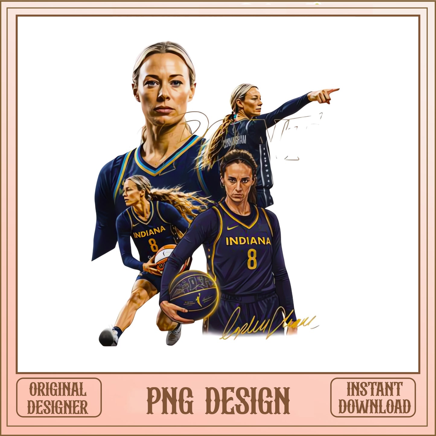 Lexie Hull Indiana Fever PNG, WNBA Basketball PNG, Fever 8 PNG