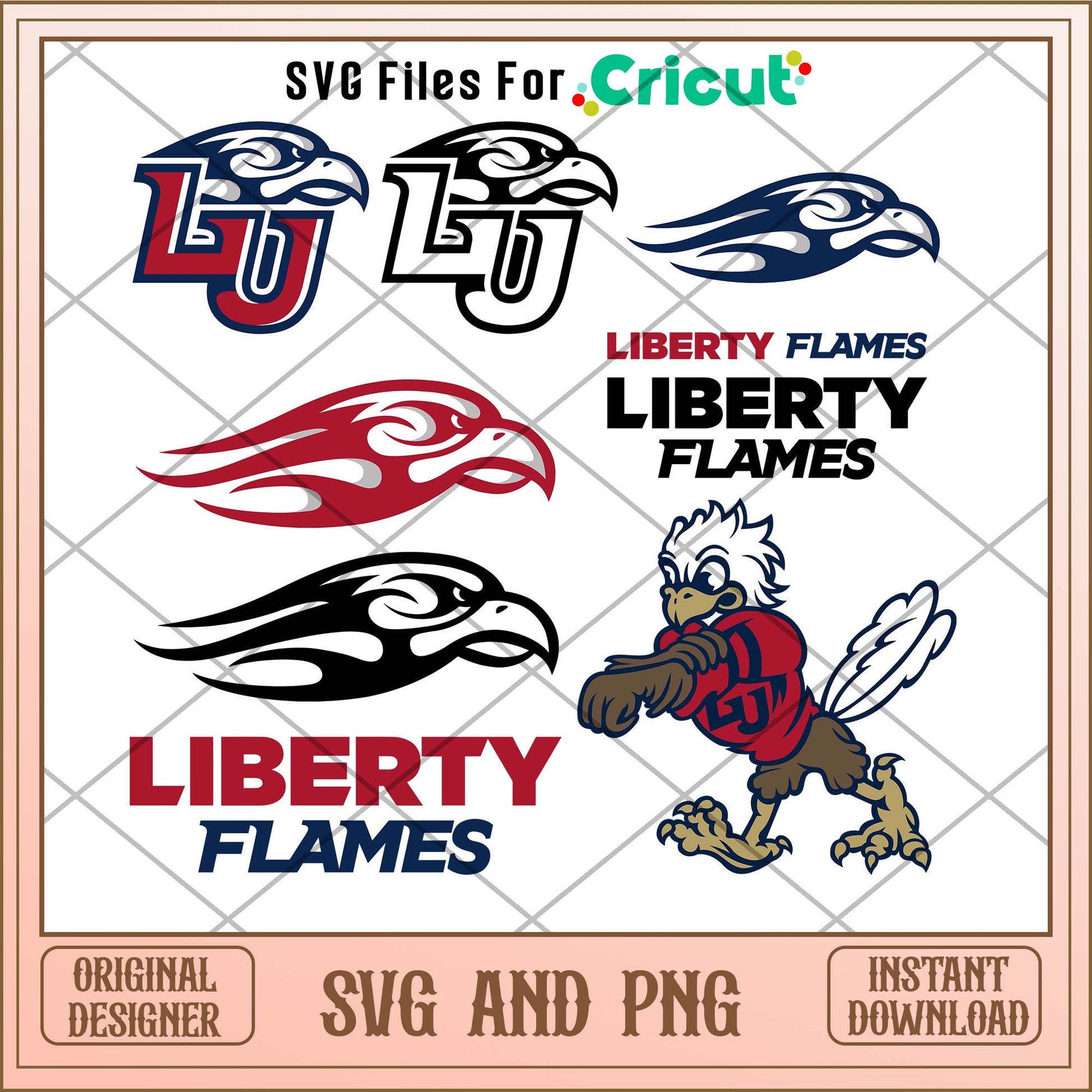 Liberty Flames svg, Liberty Flames svg bundle, NCAA svg