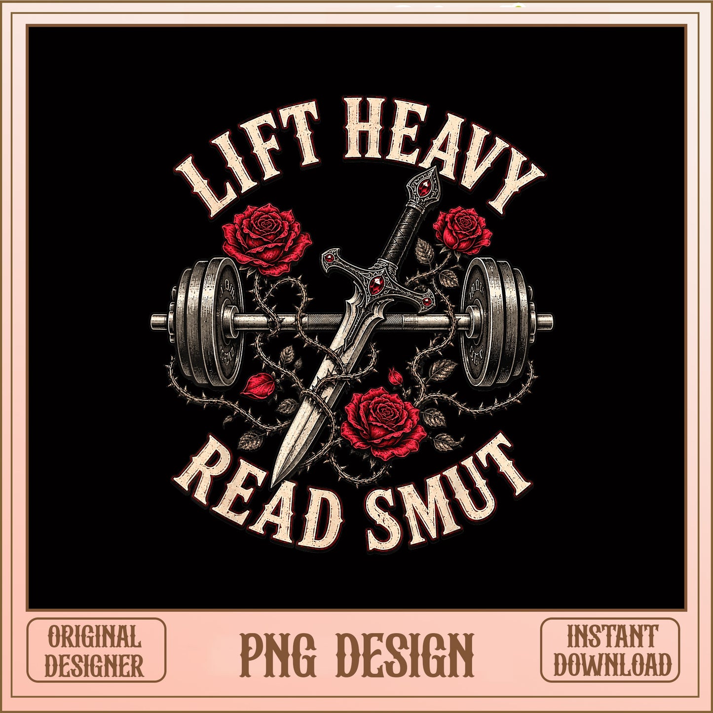 Lift Heavy Read Smut PNG, Gym Bookish Shirt, Book Lover PNG