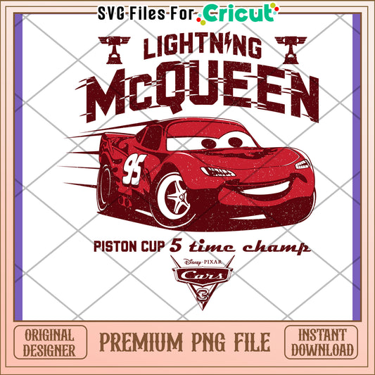Lightning McQueen PNG Cars 3 Design
