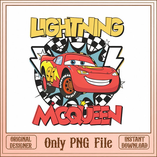 Lightning Mcqueen PNG, Disney Cars PNG, Racing Car Clipart PNG