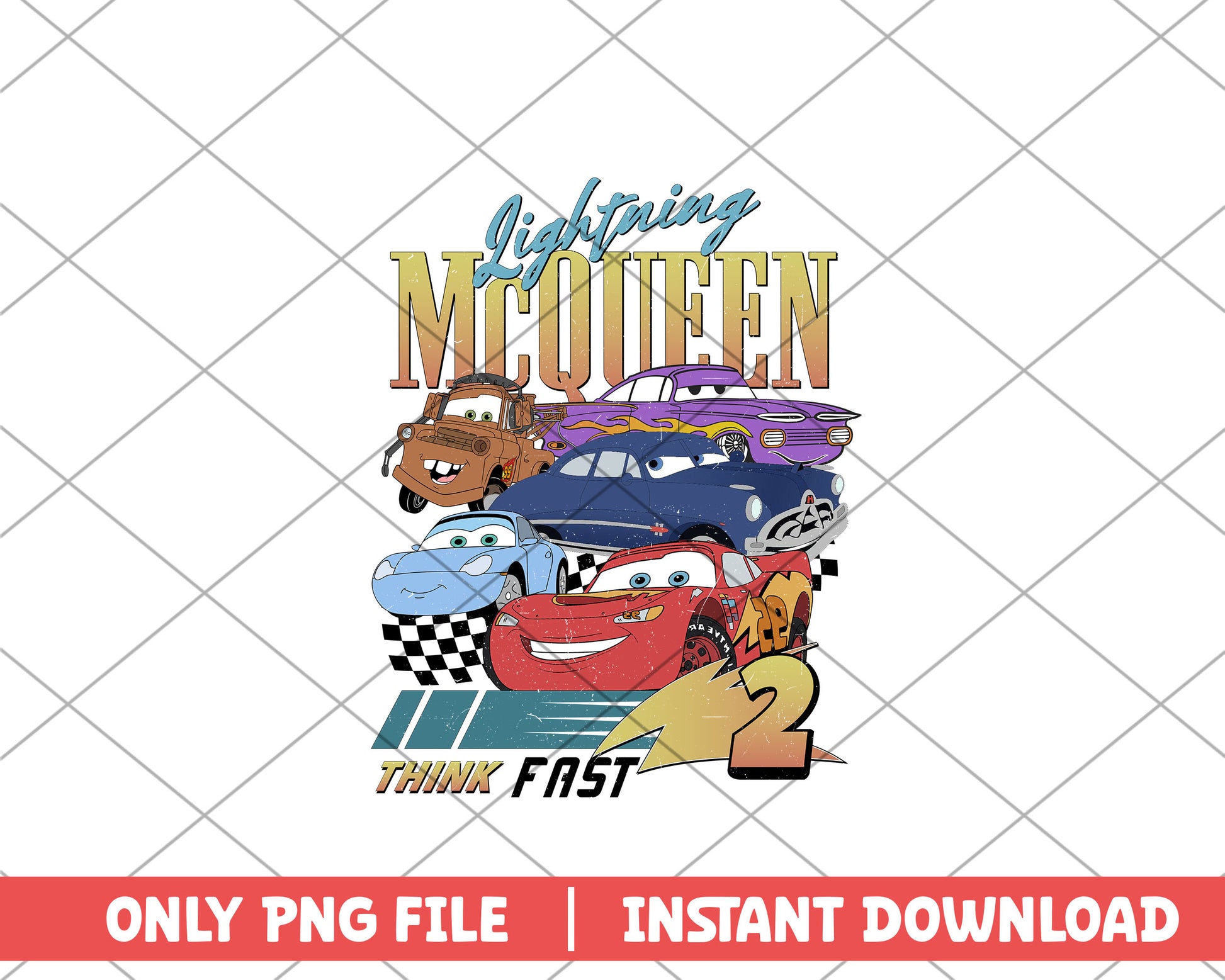 Lightning mcqueen think fast disney png