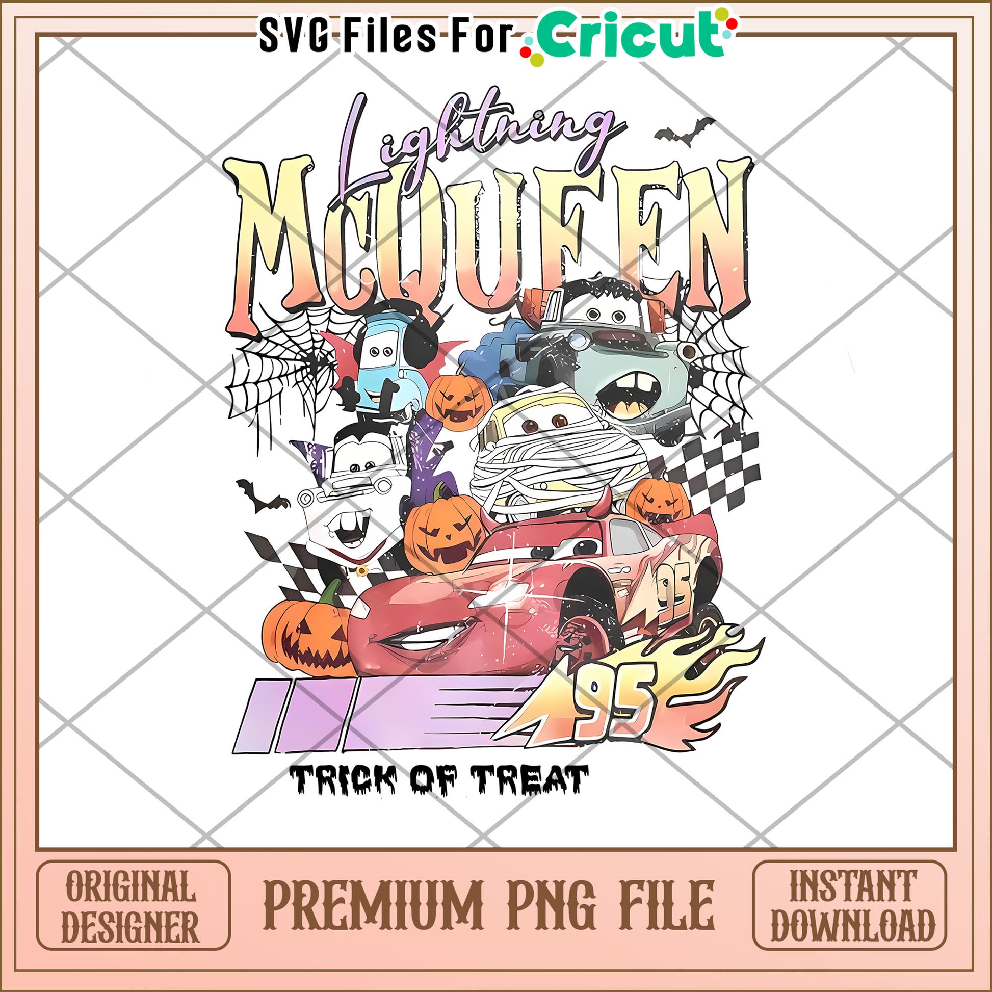Lightning mcqueen trick or treat png, halloween kills​ png, halloween era png
