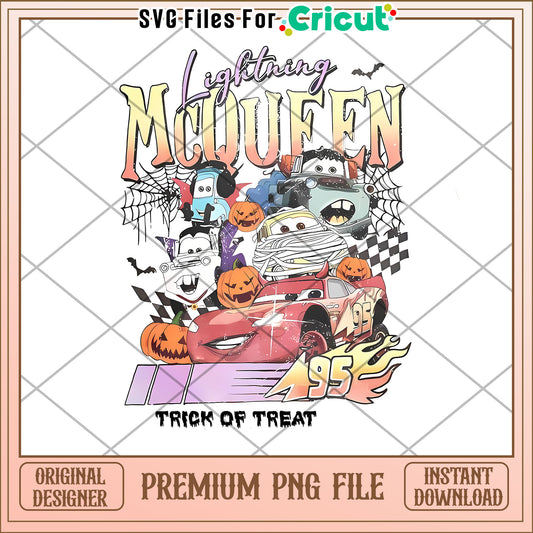 Lightning mcqueen trick or treat png, halloween kills​ png, halloween era png