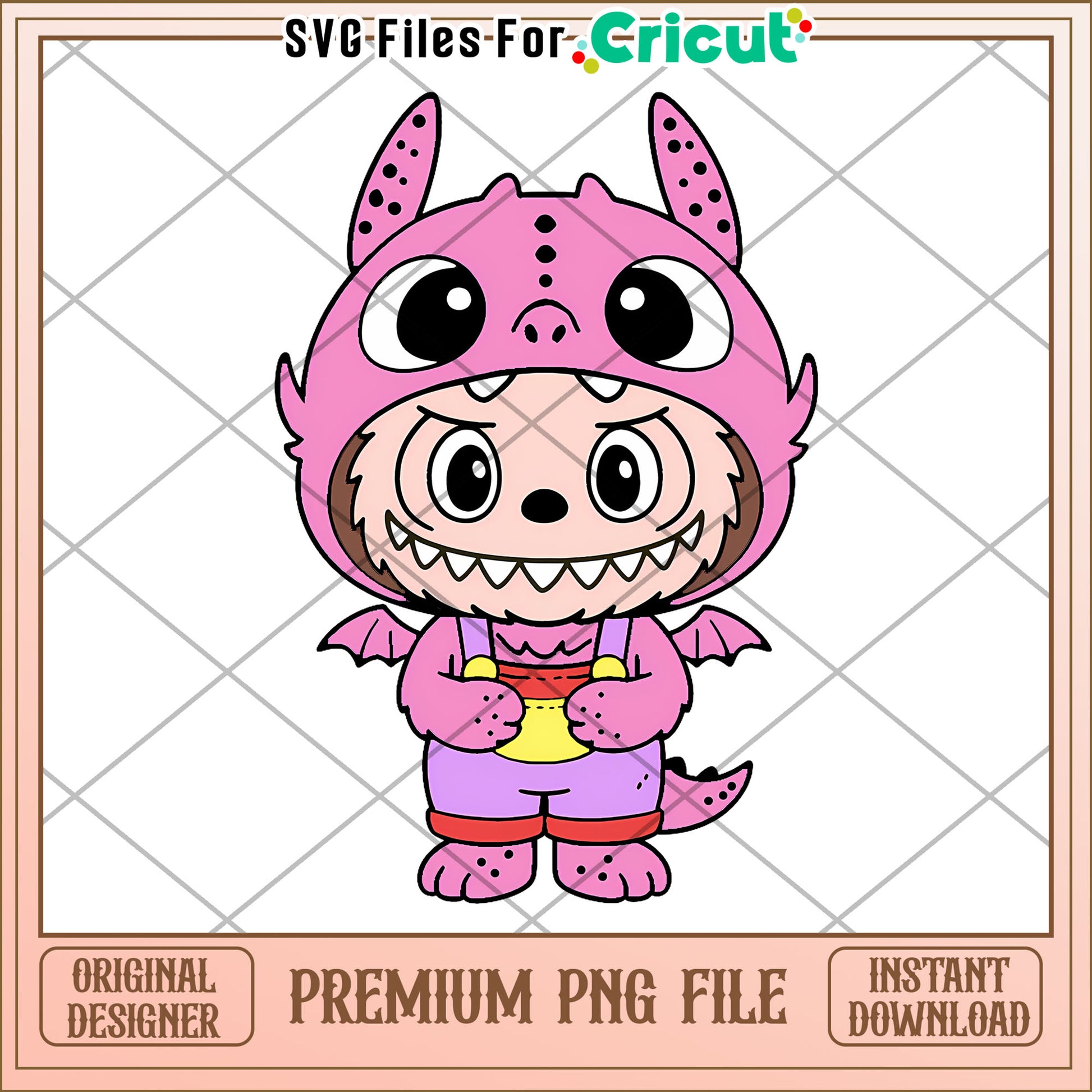 Light pink toothless costume png, secret labubu​ png, labubu art​​​ png