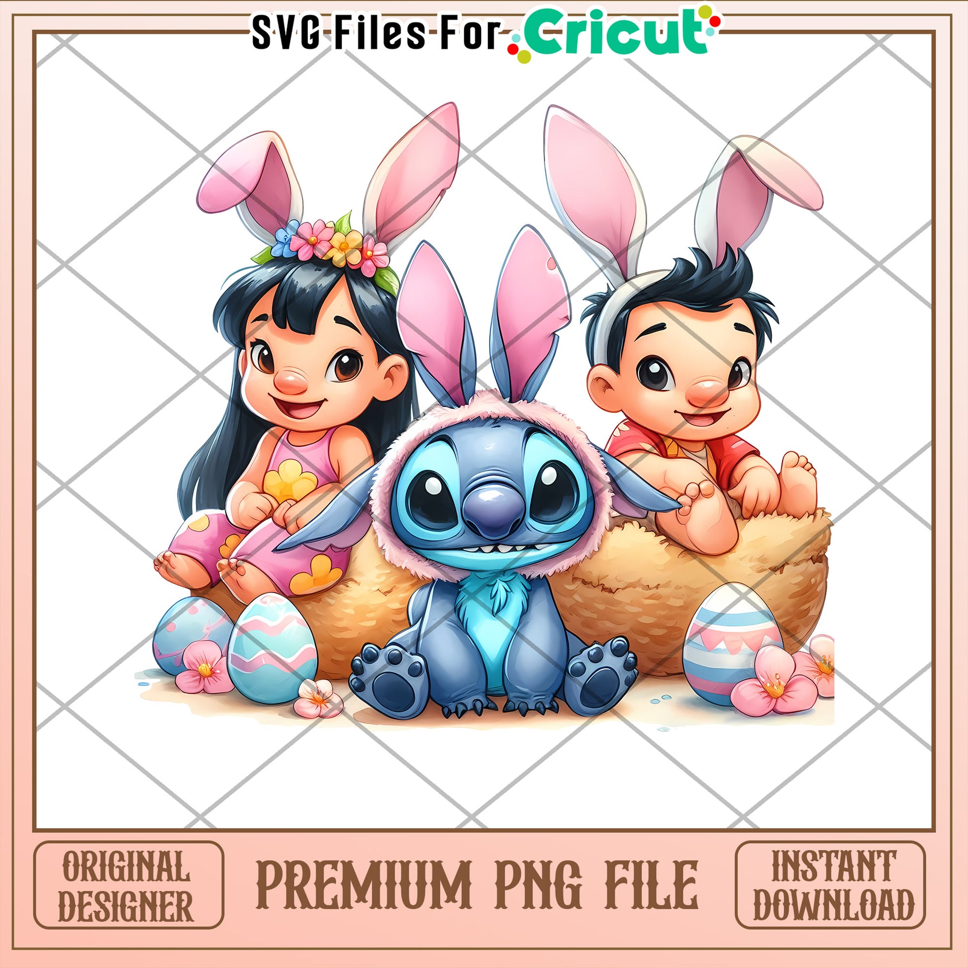 Lilo Stitch Easter PNG Download