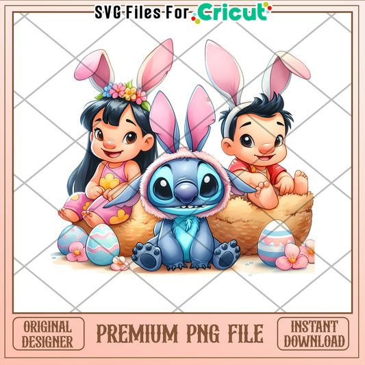 Lilo Stitch Easter PNG Download