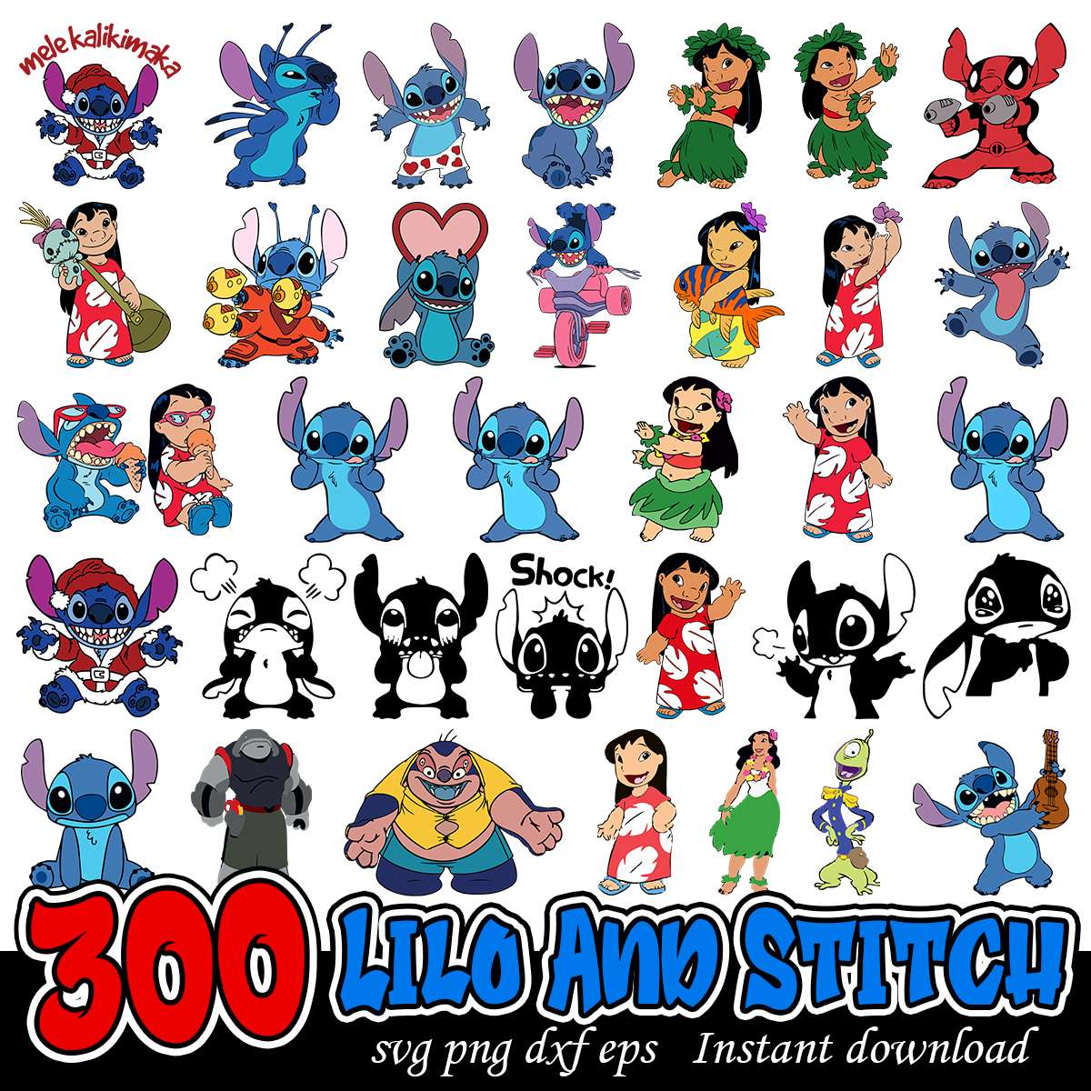 Lilo And Stitch cartoon Bundles Svg, Disney Stitch cartoon bundle