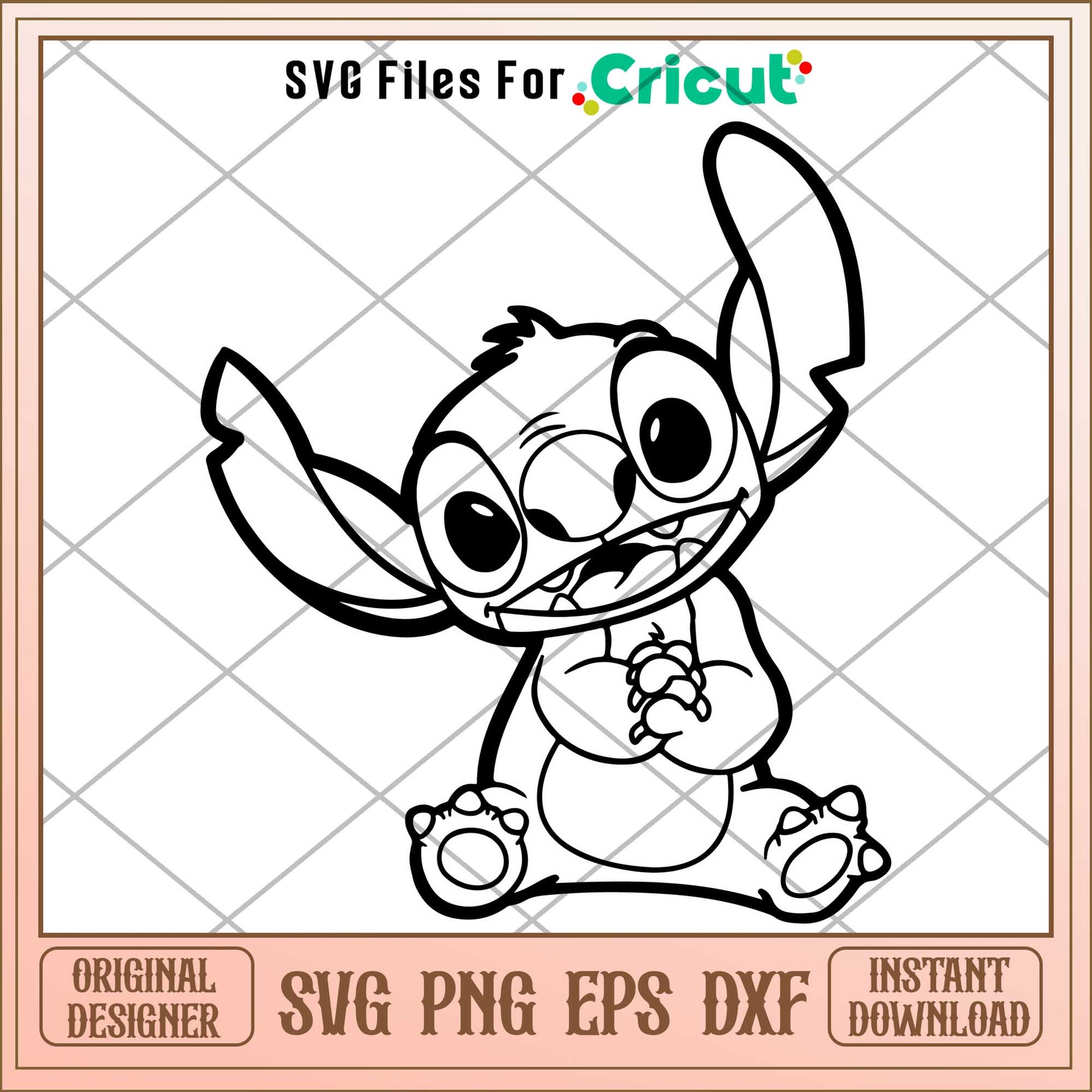 Lilo & Stitch Coloring Svg,  Disney characters svg, digital dowload