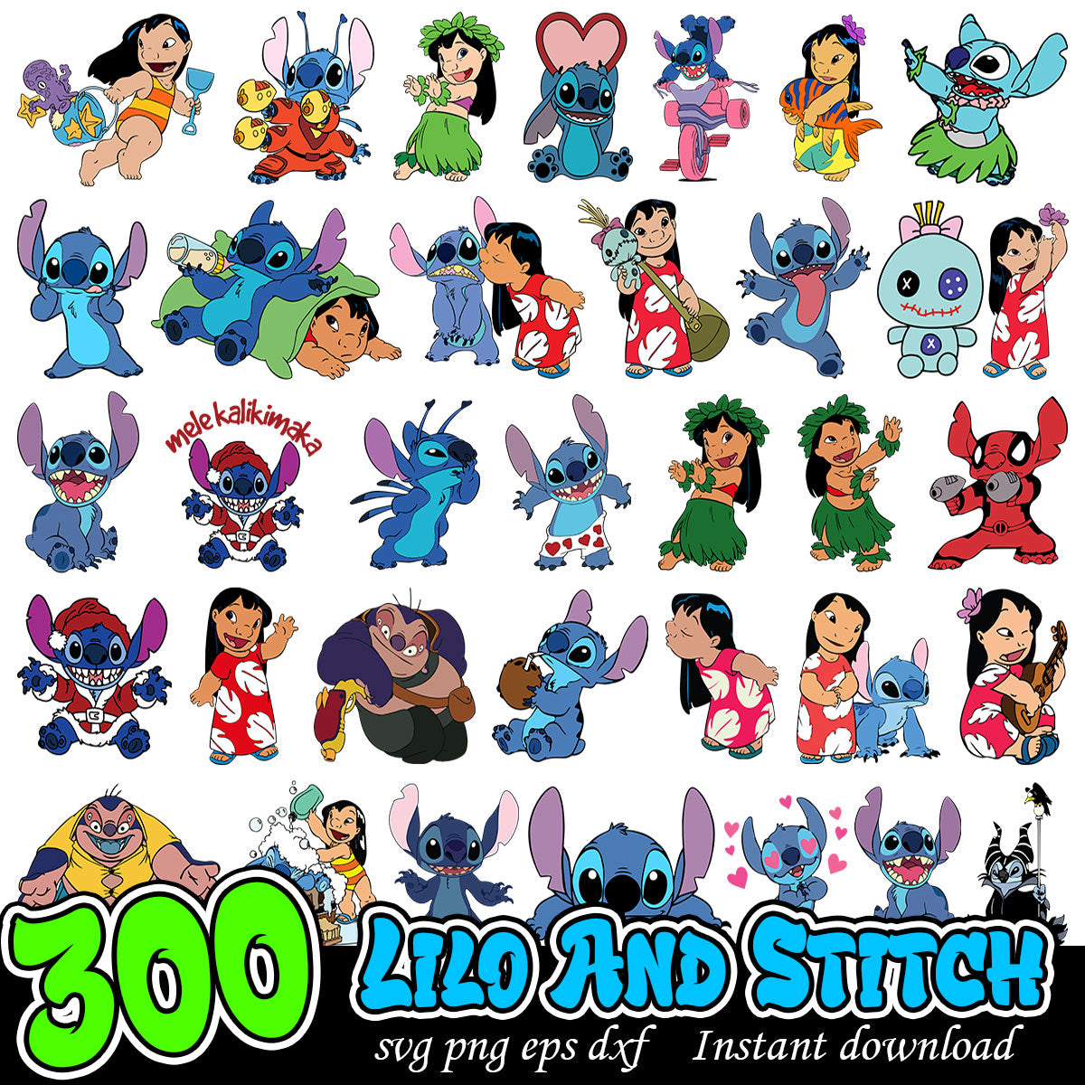 Disney Lilo and Stitch Bundle Svg, Disney Stitch svg bundle