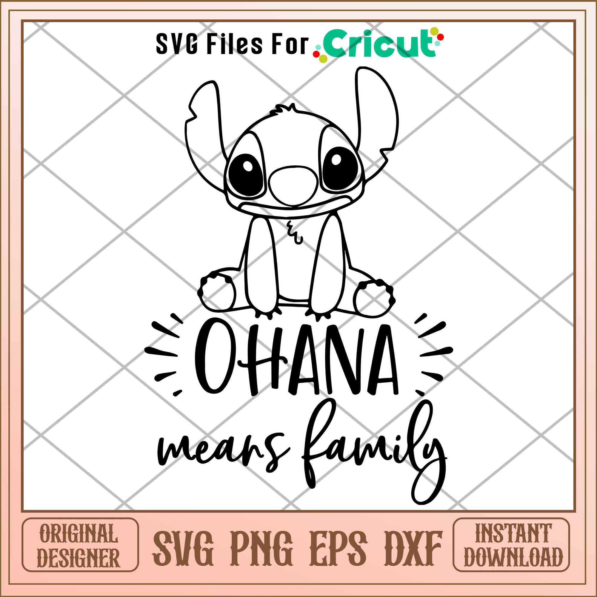 Lilo and Stitch Colorin Ohana Means Family design Svg, Disney characte ...