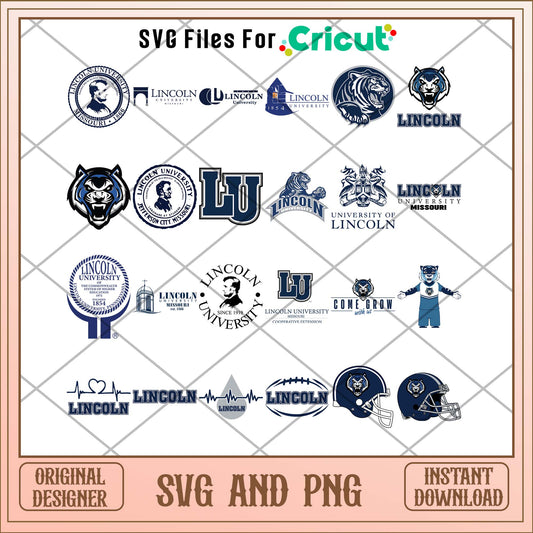 Lincoln University svg, Lincoln University svg bundle, NCAA svg