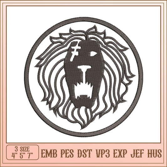 Lion Embroidery Design EMB PES DST VP3