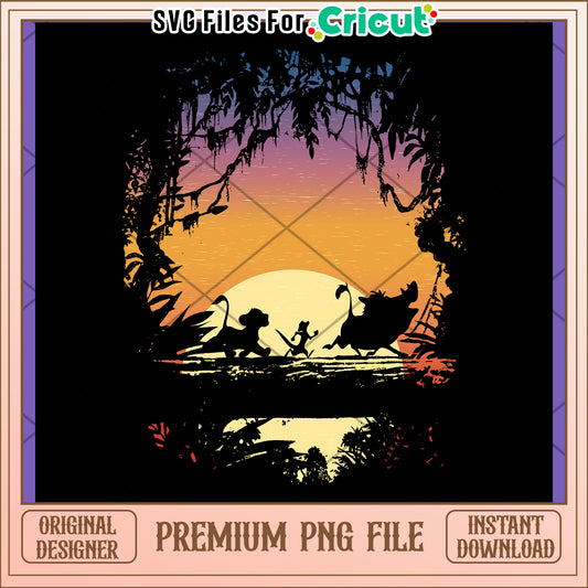 Lion King Sunset PNG Download