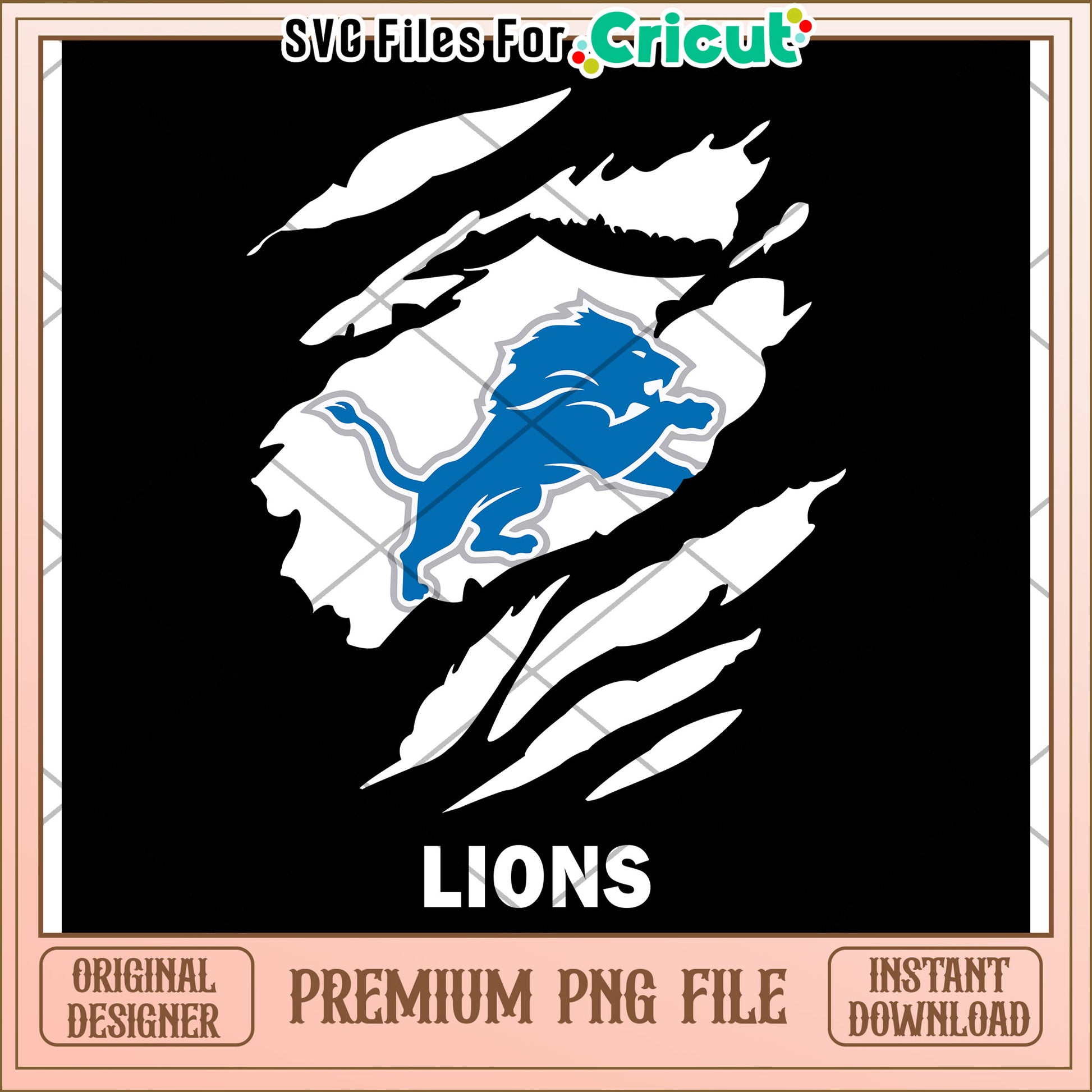 Lion PNG Design for Cricut, Perfect for Crafts and Projects