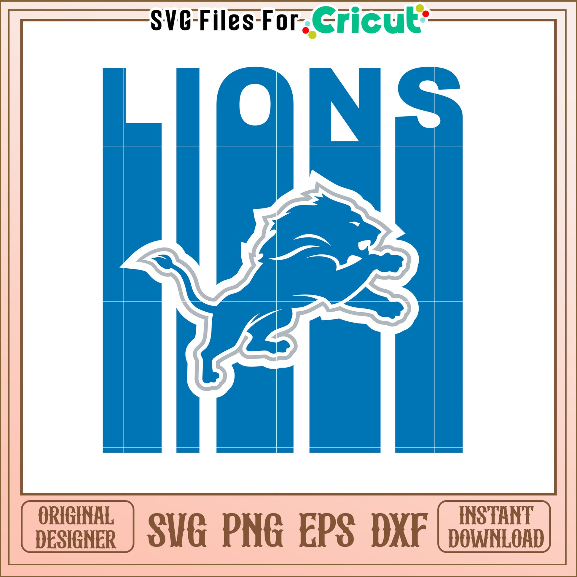 Lions SVG Design Perfect for Sports Projects