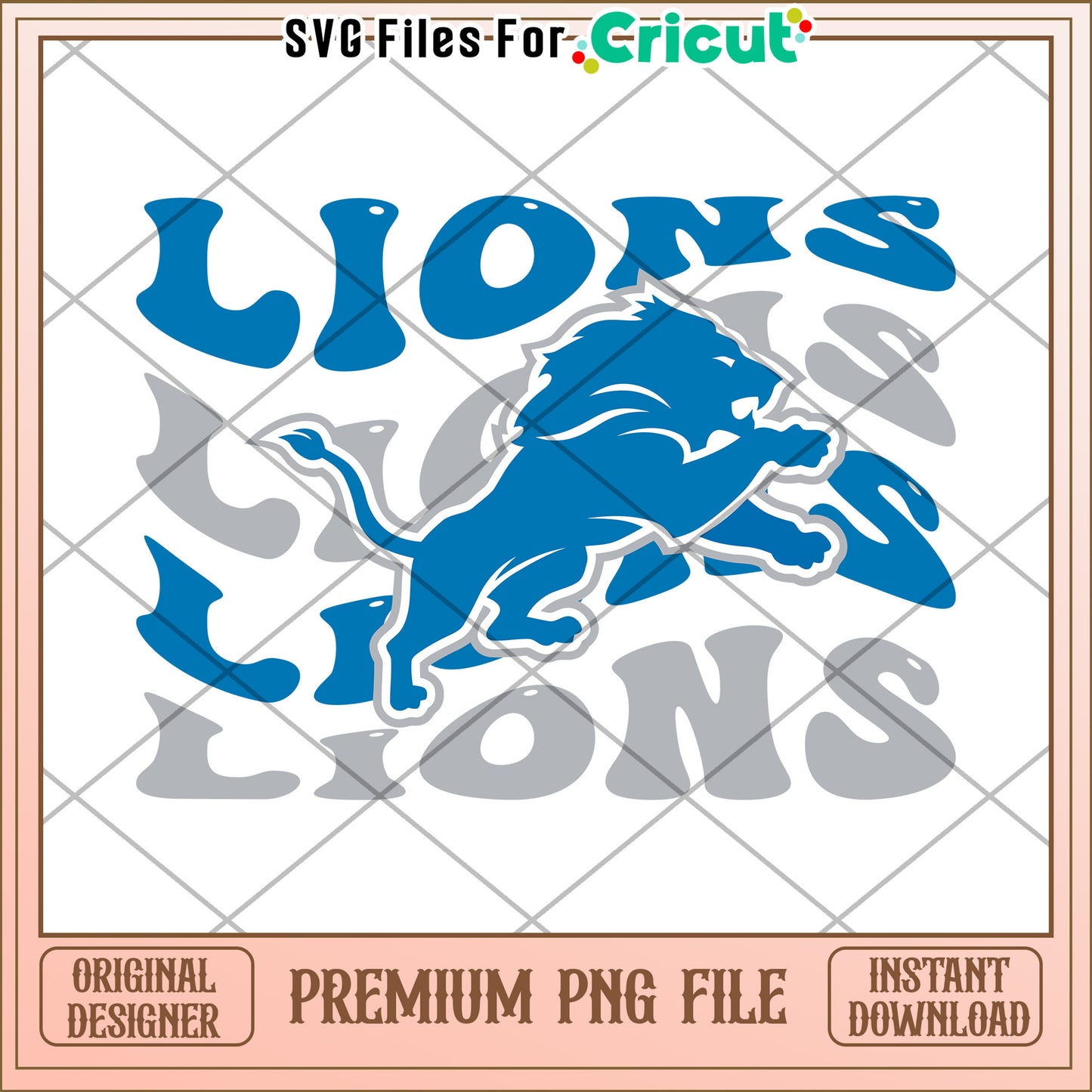 Lions graphic design for Cricut, premium PNG file download available