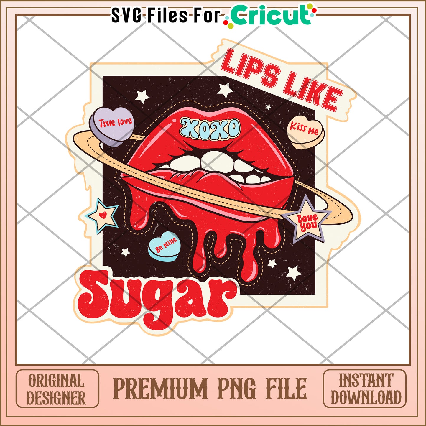 Lips Like Sugar PNG Design