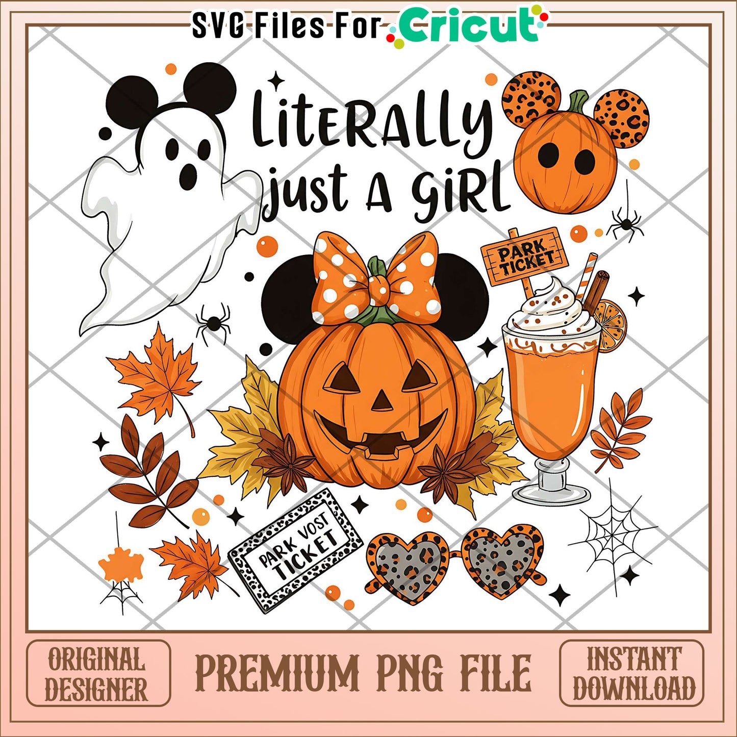 Literally just a girl png, halloween png, halloween characters png