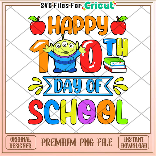 Little Green Aliens happy 100 days of school png, toy story png