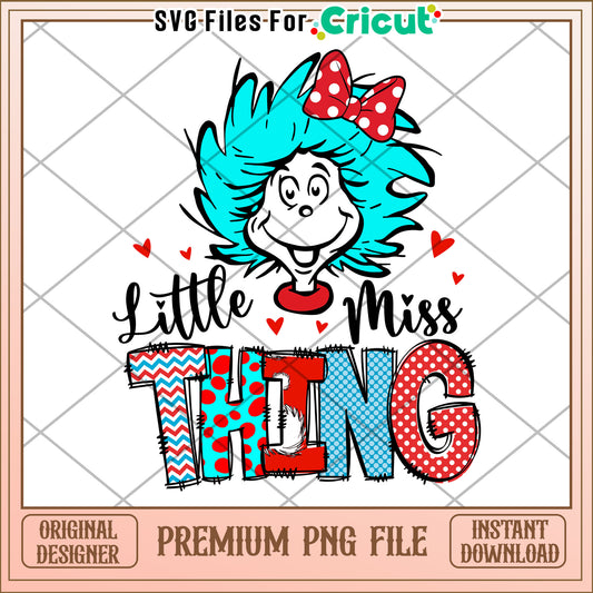 Little Miss Thing PNG Design Download