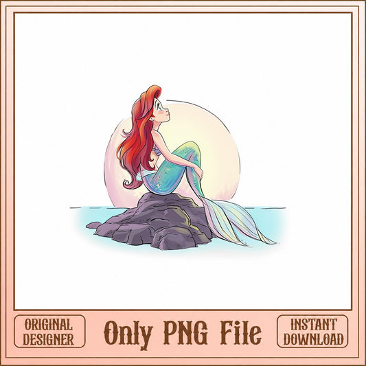 Little Mermaid Ariel PNG, Disney Princess PNG, Clipart PNG