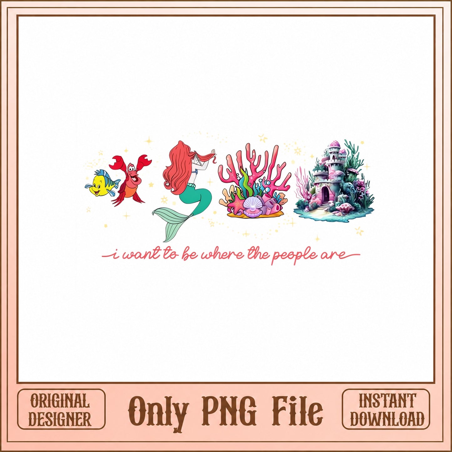 Little Mermaid SVG Bundle, Ariel Disney PNG, Under The Sea SVG