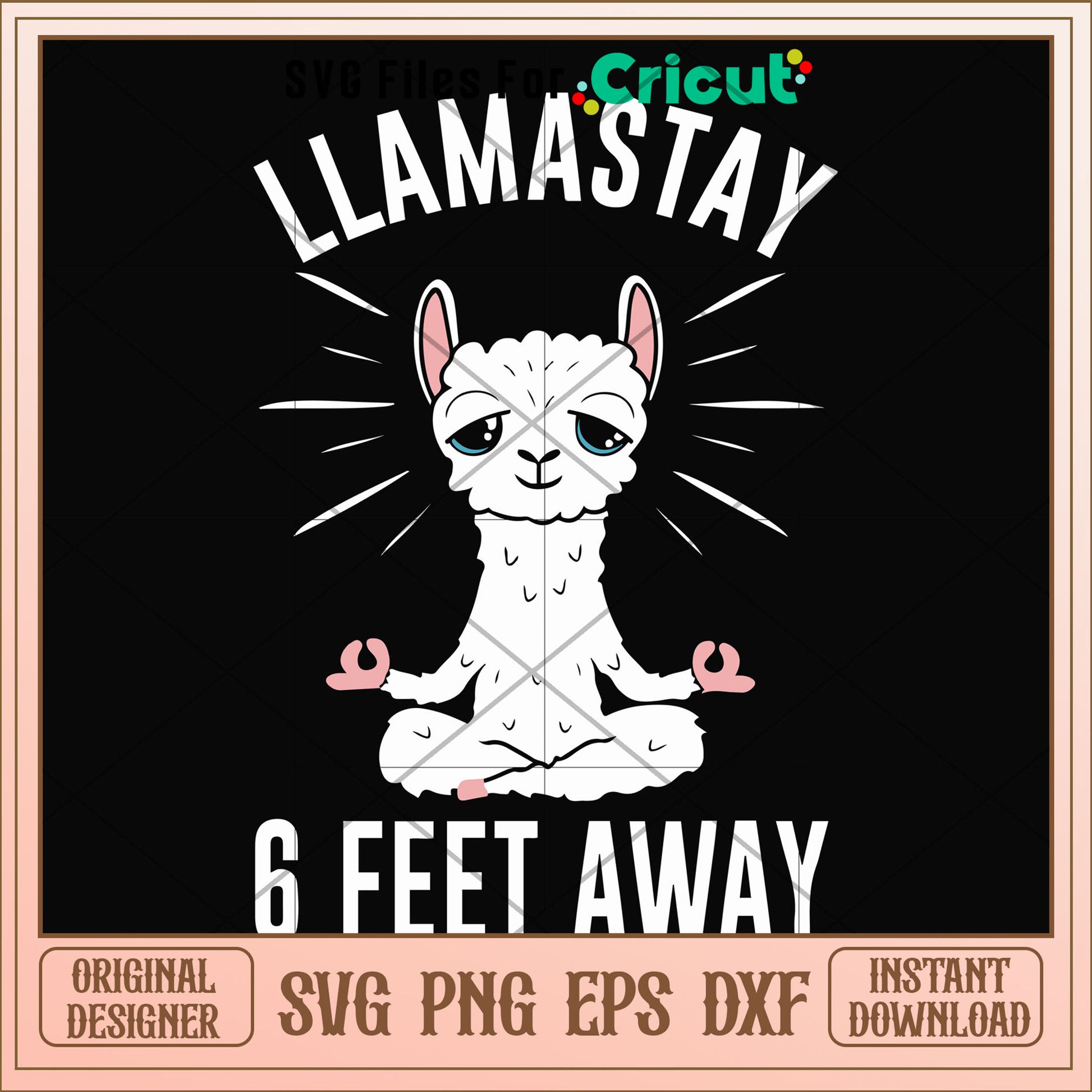 Llamastay 6 feet away cat svg, Llamastay svg, other svg 