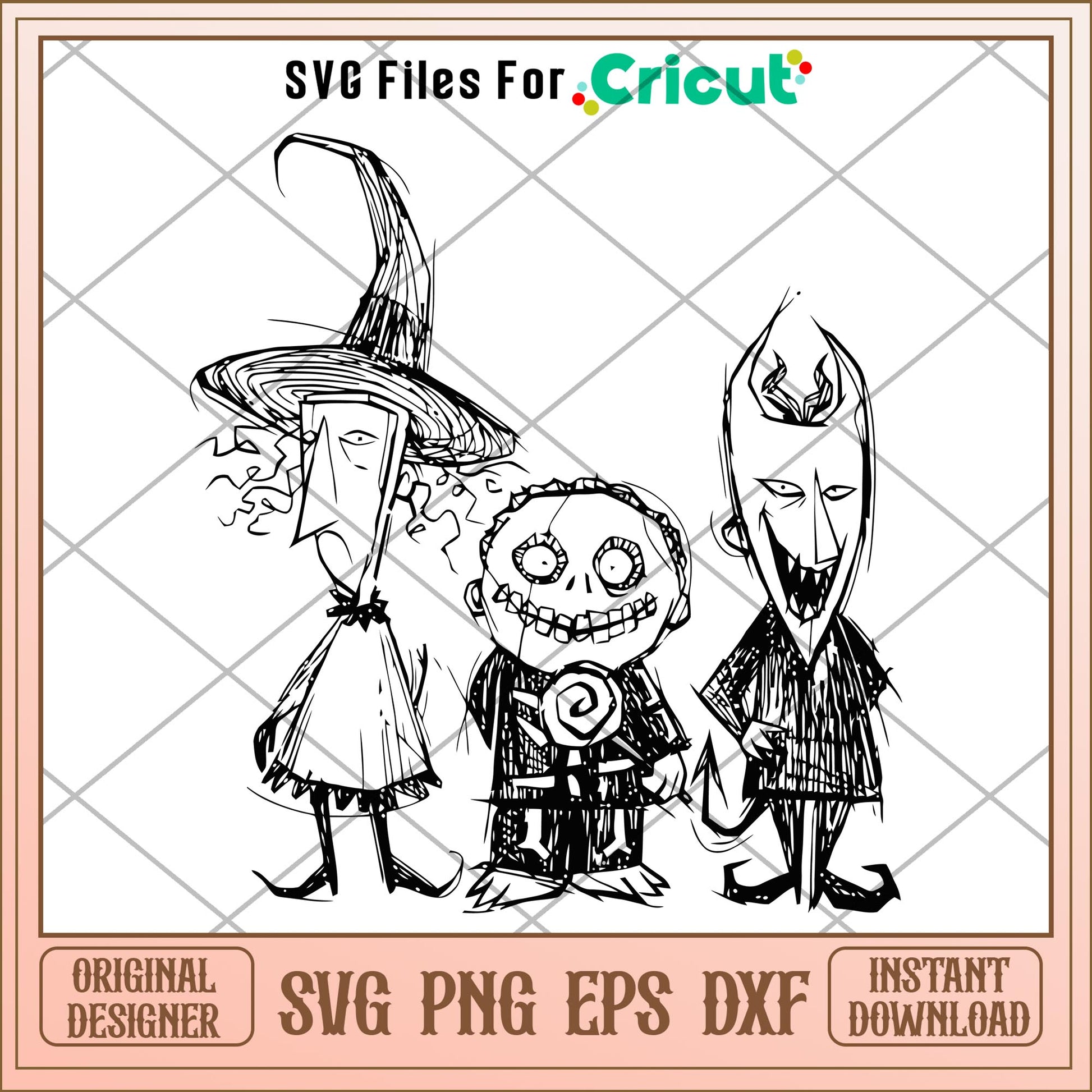 Lock Shock And Barrel logo svg, Nightmare Before Christmas svg, Digital Download