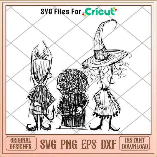 Lock Shock And Barrel svg, Nightmare Before Christmas svg, Digital Download