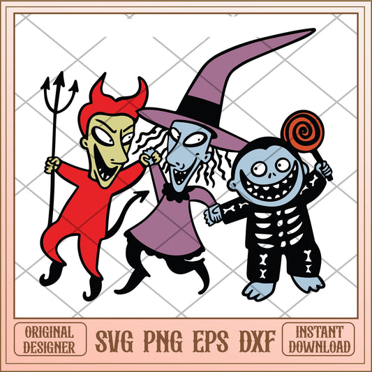 Lock Shock Barrel svg, Disney characters svg, digital download