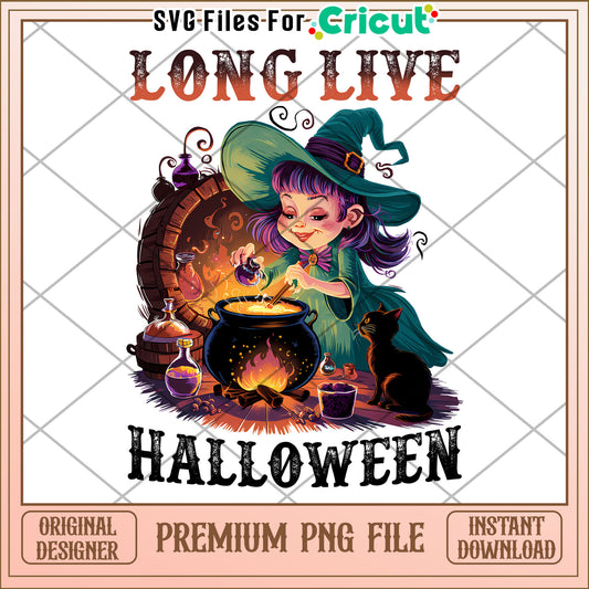 Longlive halloween png,spooky fall  png, halloween candy png