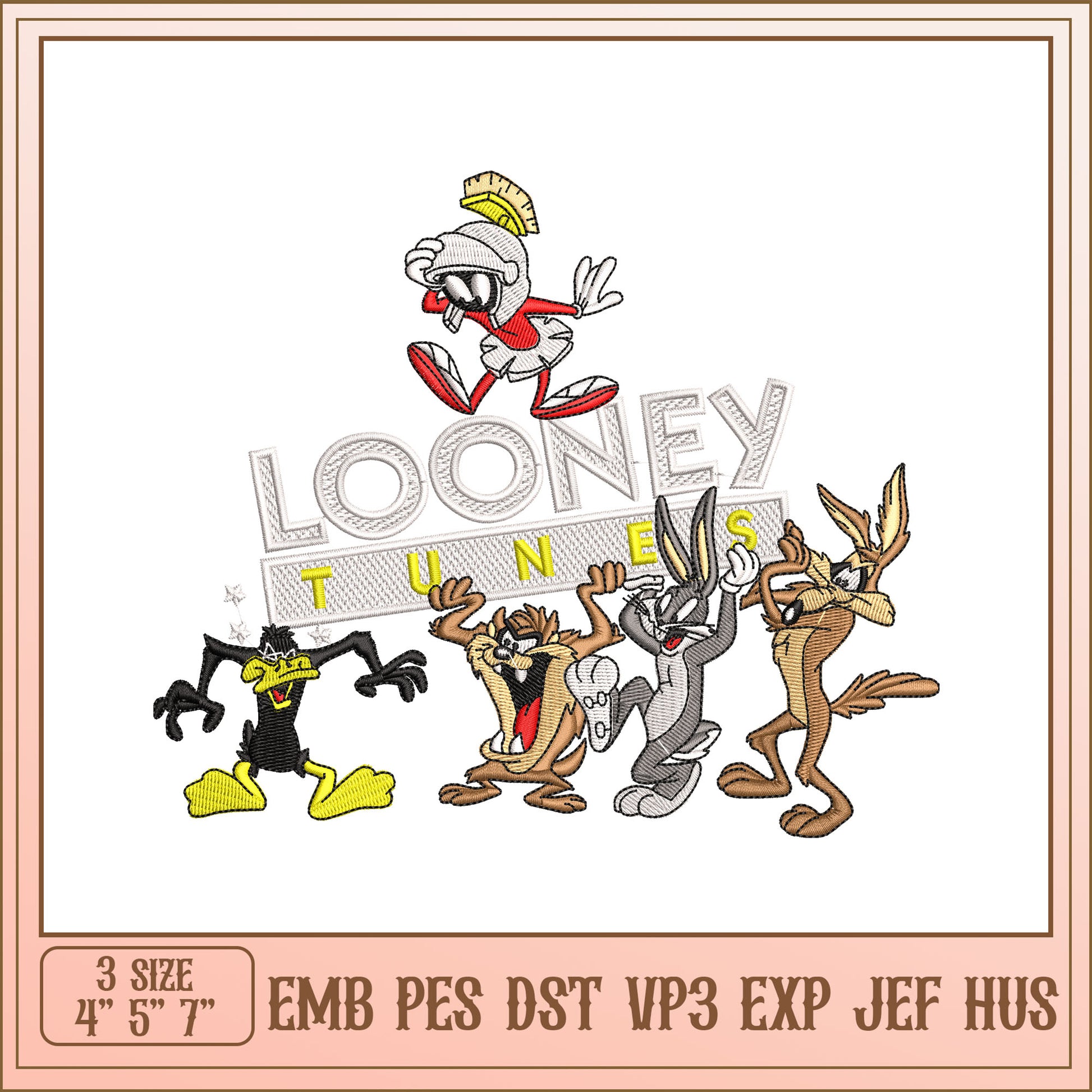 Looney Tunes Embroidery Design