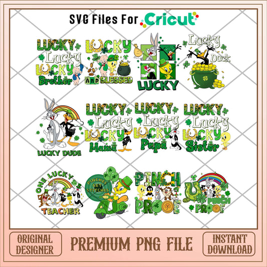 Looney Tunes Lucky family png bundle