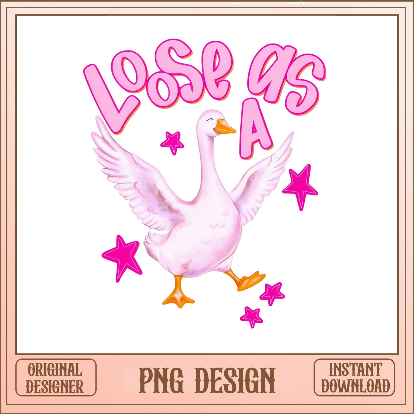 Loose As A Goose PNG, Funny Goose Shirt PNG, Goose Quote PNG