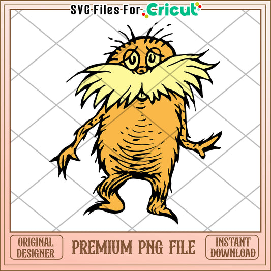 Lorax PNG Image Instant Download