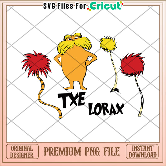 Lorax PNG Sublimation Design Instant Download