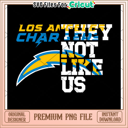 Los Angeles Chargers design for fans, perfect for Cricut projects