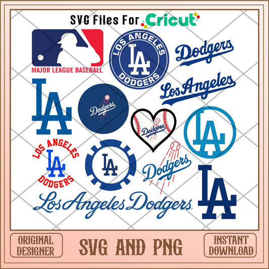 Los Angeles Dodgers svg, Los Angeles Dodgers svg bundle, MLB svg 