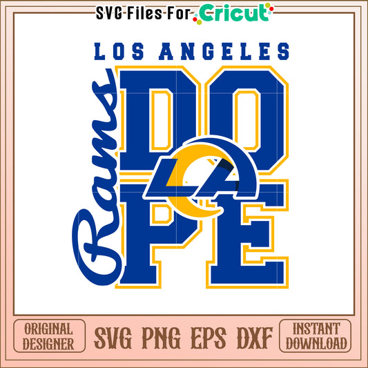 Los Angeles Rams Dope SVG Design for Fans