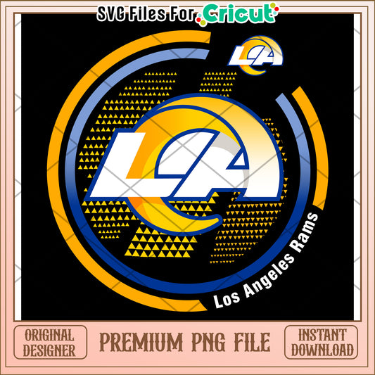 Los Angeles Rams Logo PNG File, Perfect for Cricut Projects