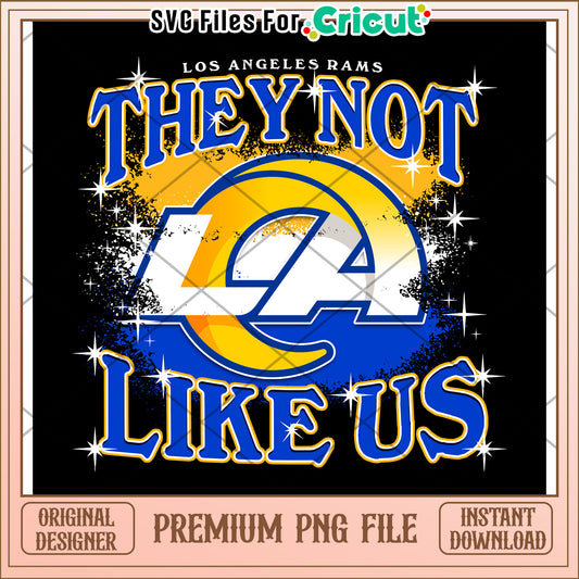 Los Angeles Rams PNG design for fans, perfect for crafts and gifts