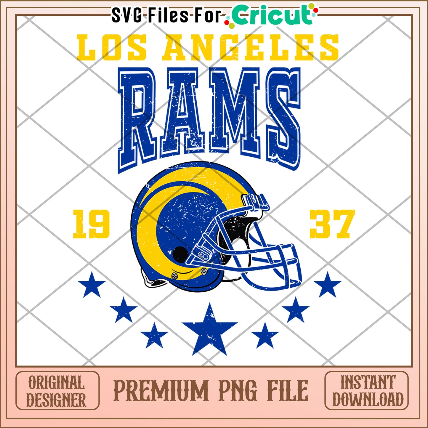 Los Angeles Rams PNG file design, perfect for Cricut projects