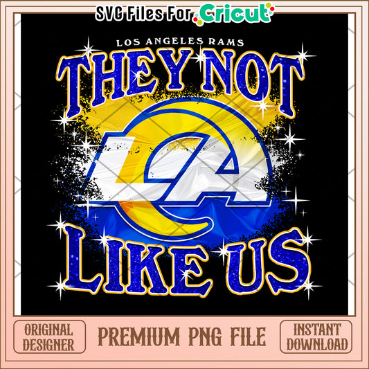Los Angeles Rams PNG file design, perfect for sports fans