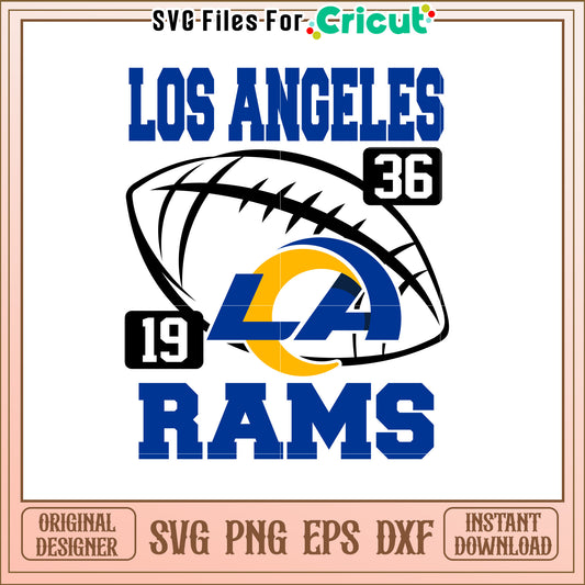 Los Angeles Rams SVG Design for Fans and Crafters